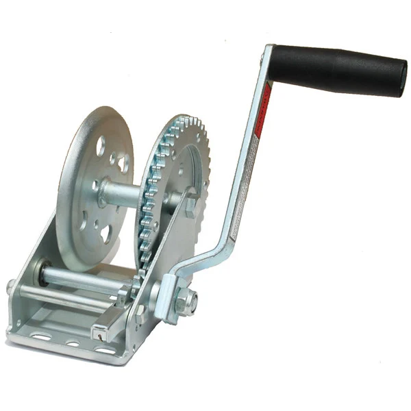 CHANGXIN 1400 LBS Hand Gear Operated Winch Manual Rope Winch For Boat Trailers