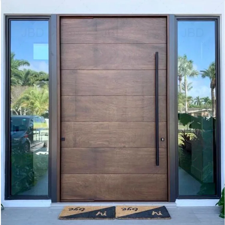 Luxury Design Stainless Steel Entrance Door Exterior Security Front Aluminum Pivot