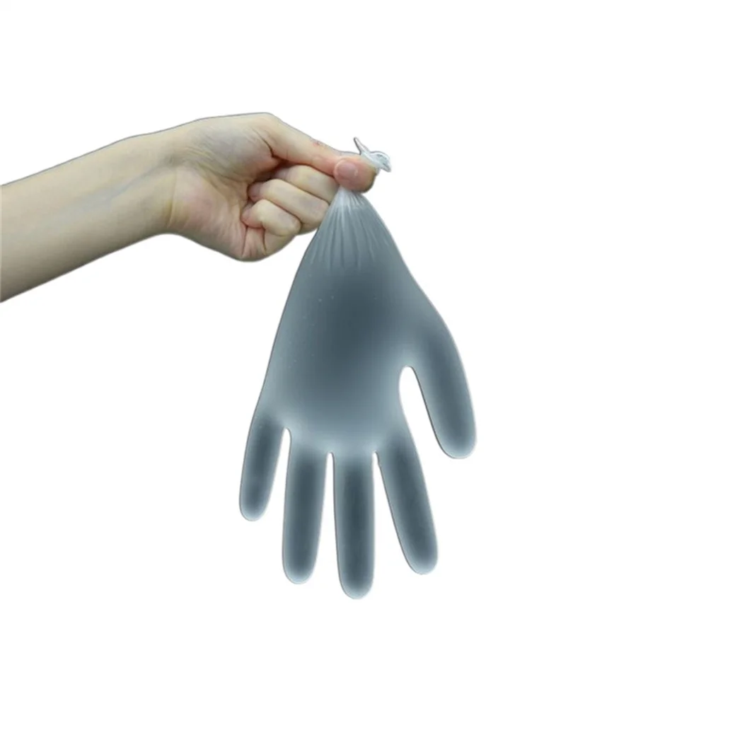 High Cleanliness Softness Disposable Sky Blue Pvc Powder Free Non Sterile Vinyl Gloves