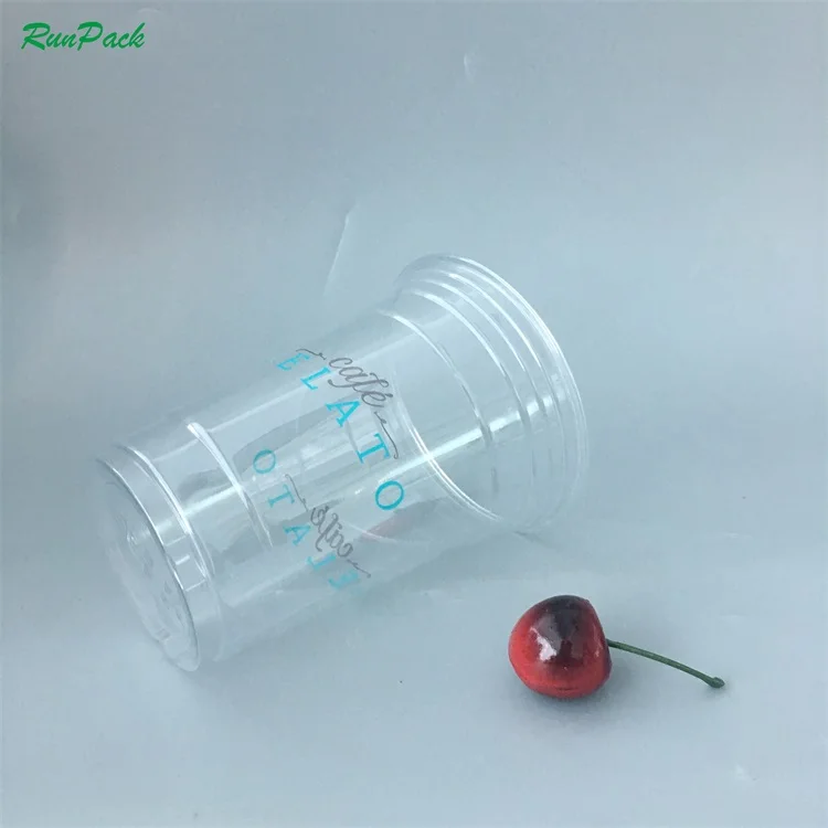 Customize design 8oz 12oz 16oz 20oz disposable PET plastic cups