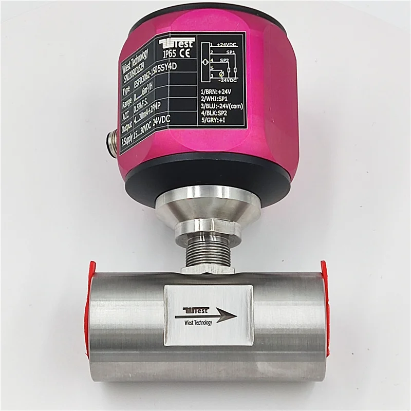 Flange and  thread turbine flowmeter for Industrial Argon Regulator