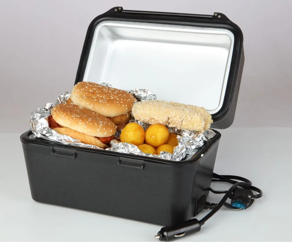 Hot sales 12 volt DC large portable stove camping heated electric lunch box food warmer car boating use portable stove