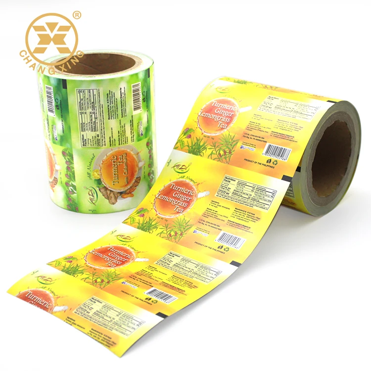 Ламинированные пакеты из алюминиевой фольги, рулон пленки для кофе, чая, пакеты в индивидуальной упаковке для чая