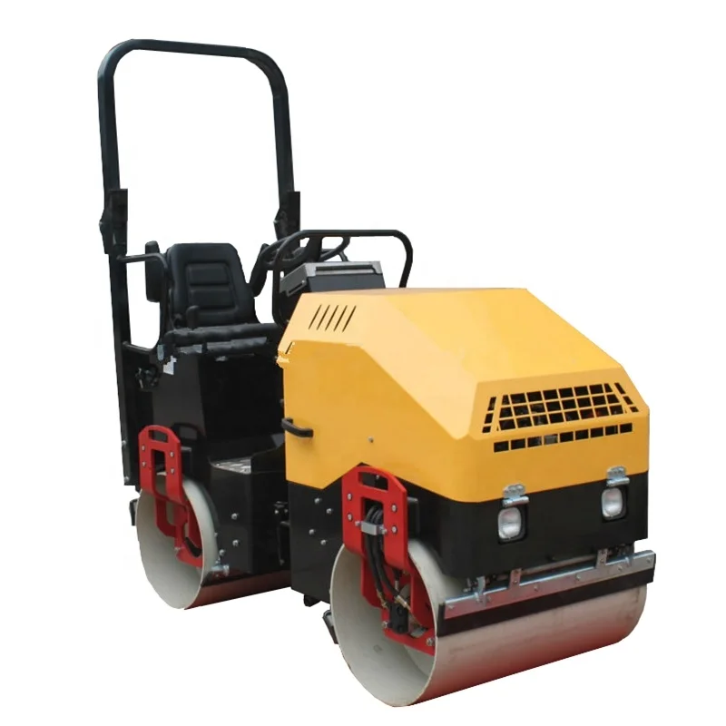 1 ton concrete and asphalt road rolling machine vibratory compactor roller