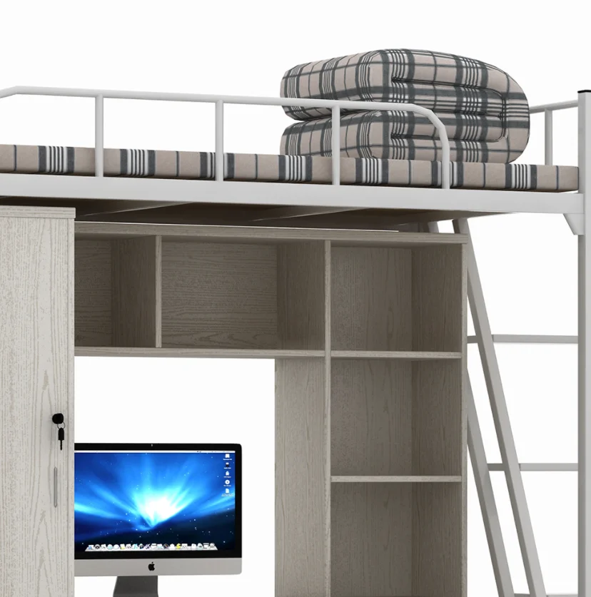 Metal Bunk Bed cheap Price School Dormitory Student Bunk Bed Steel Double Bunk Bed