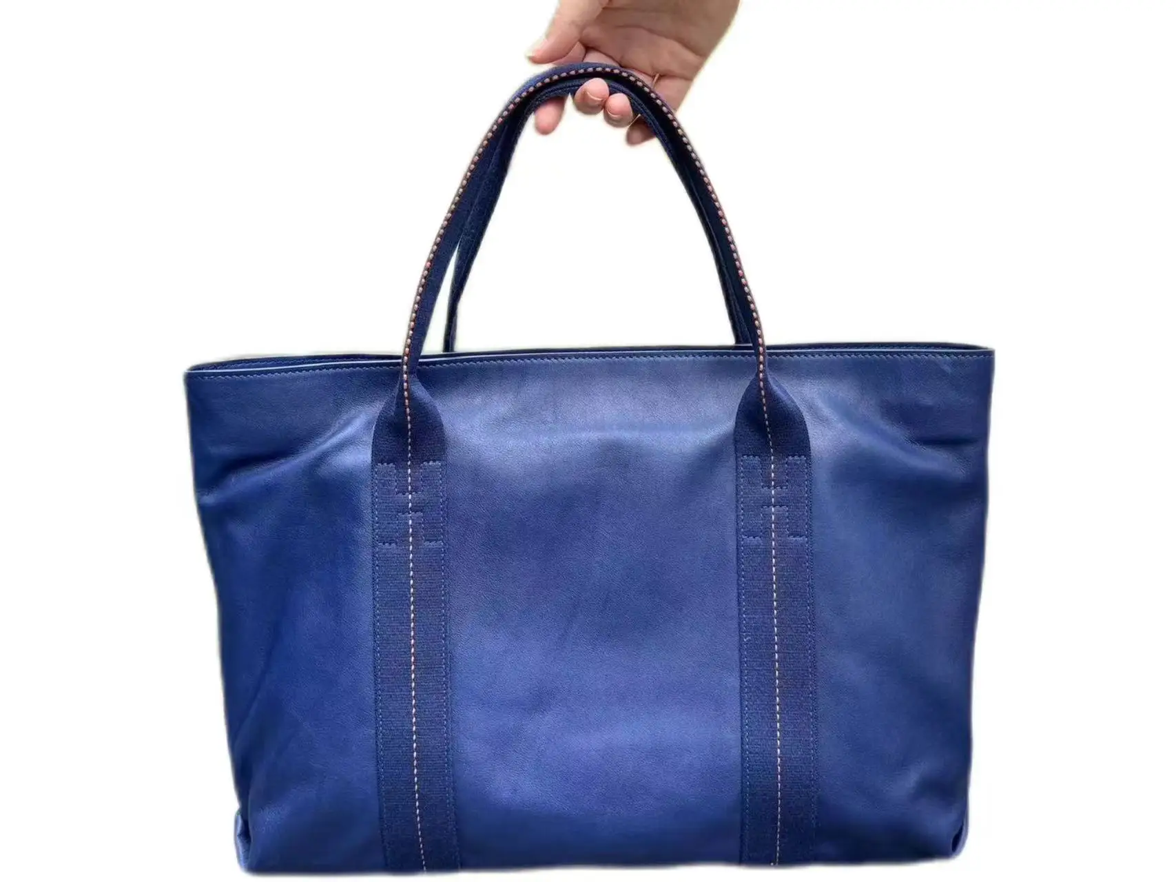 Unisex Cowhide Fashion Shoulder Tote Bag Handmade Real Cowhide Leather Special Clearance on Trend Back Pack for Men and Women