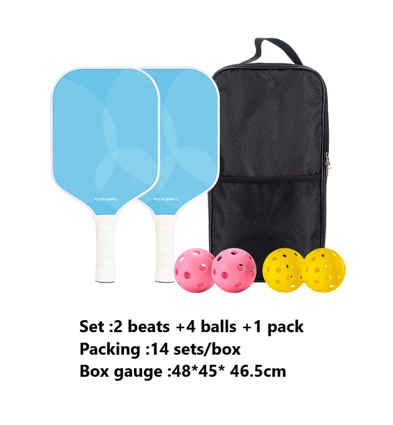 2024 new Usapa High Quality Custom 14mm 16mm Pickleball Paddles Set Thermoformed Fiberglass Carbon Fiber Pickleball Paddle