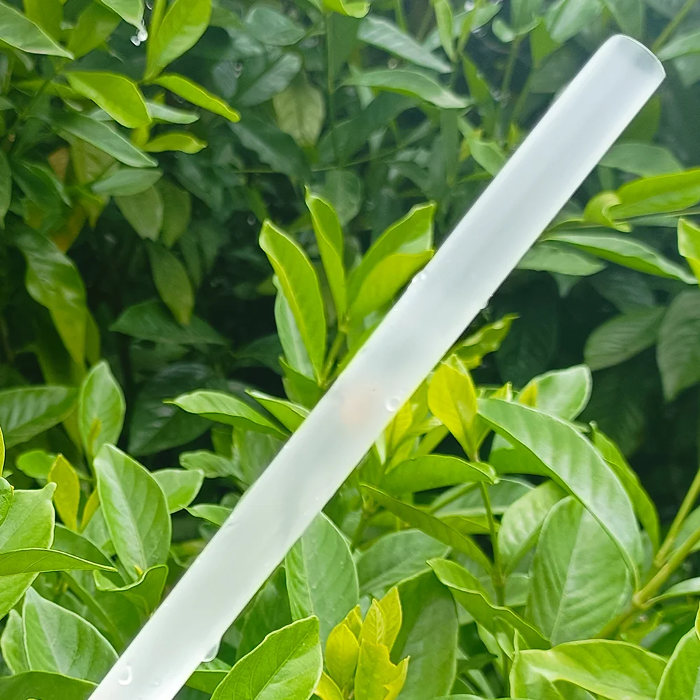 Quanhua Enjoy Cool Drinking PLA Straw Straight Straw Made From Cornstarch Eco Friendly Compostable CPLA Straws