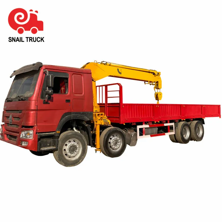 Горячая продажа Sinotruk howo 8x4 автокран 12 тонн стрела