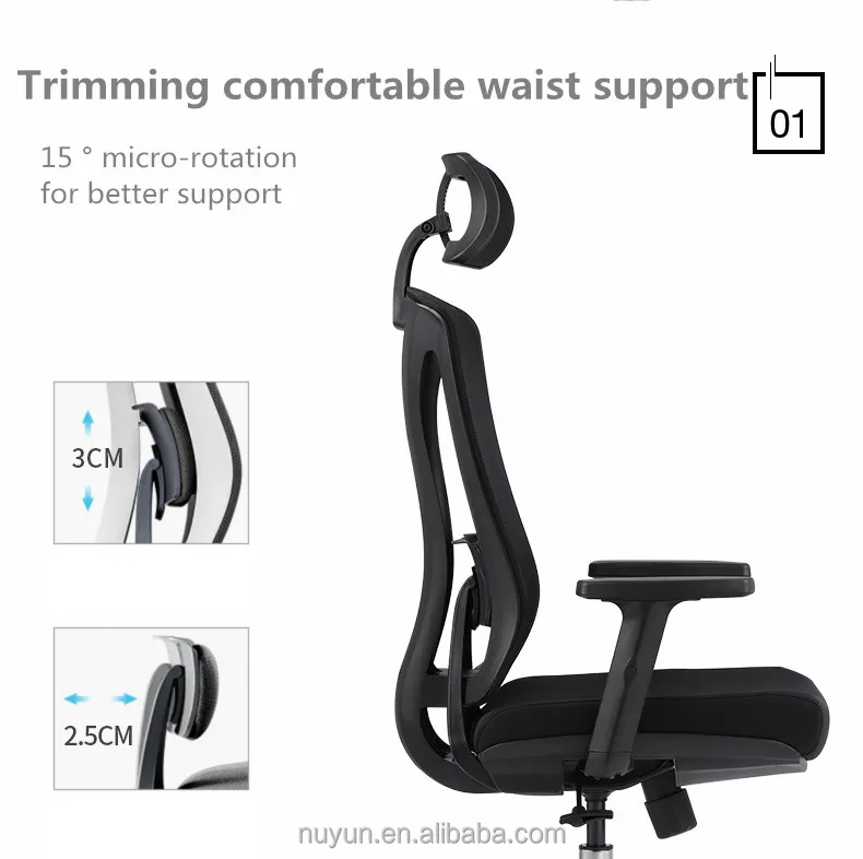  2021 Modern PC reclining high back ergonomic revolving computer gaming large executive mesh chair for