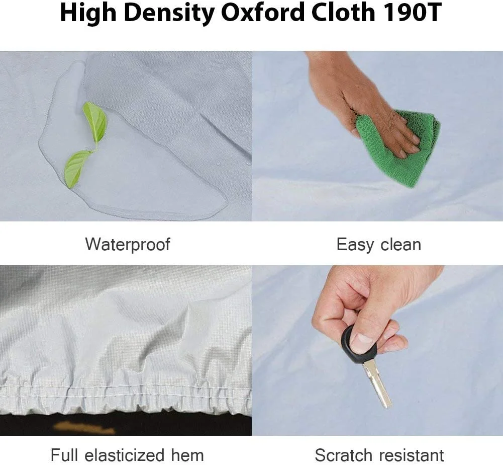 190T Polyester Fabric Exterior SUV Car Cover SUV Protection Cover Breathable Outdoor Indoor for All Season Waterproof Windproof