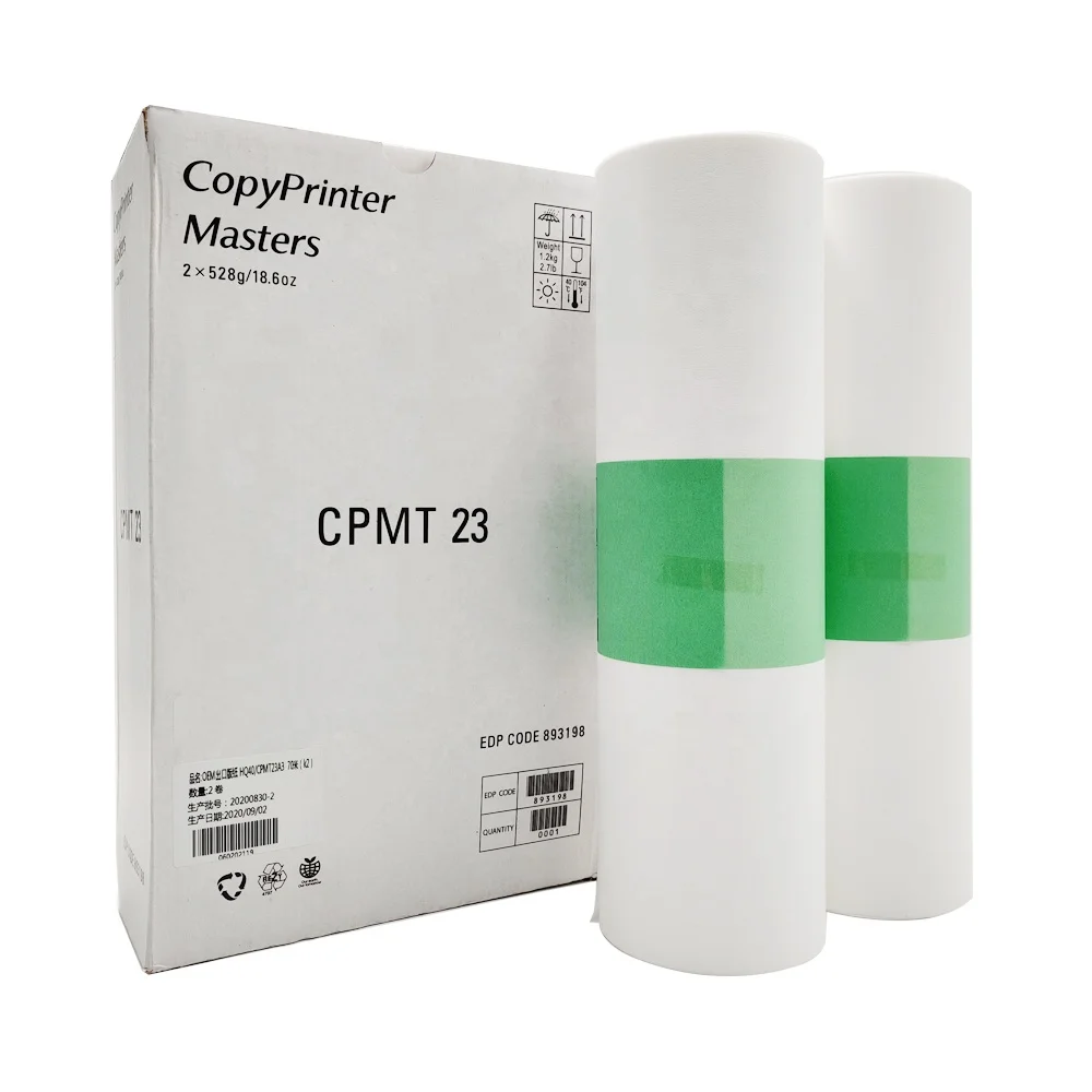 Compatible Japan HQ40 CPMT23 HQ90 Master for Ricoh JP 4500 4510P DX4542 DX4543 DX4545 DX4450 DD4450 DD6650 DD8450 Master Roll