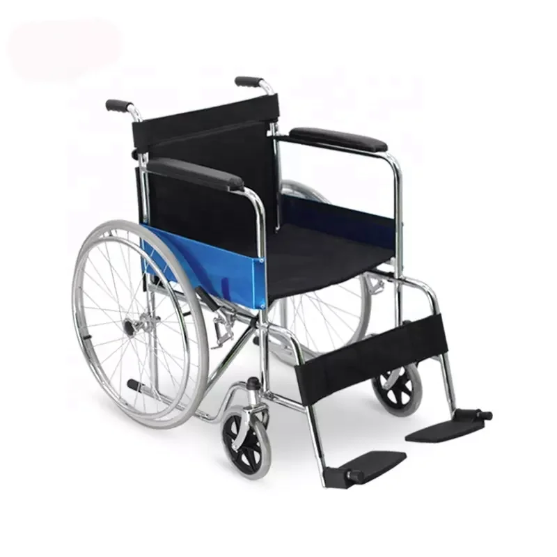 Hot Selling Portable Manual Wheelchair Cheap Standard Outdoor 809 on Sale for Disabled People Usage Rehabilitation Equipment