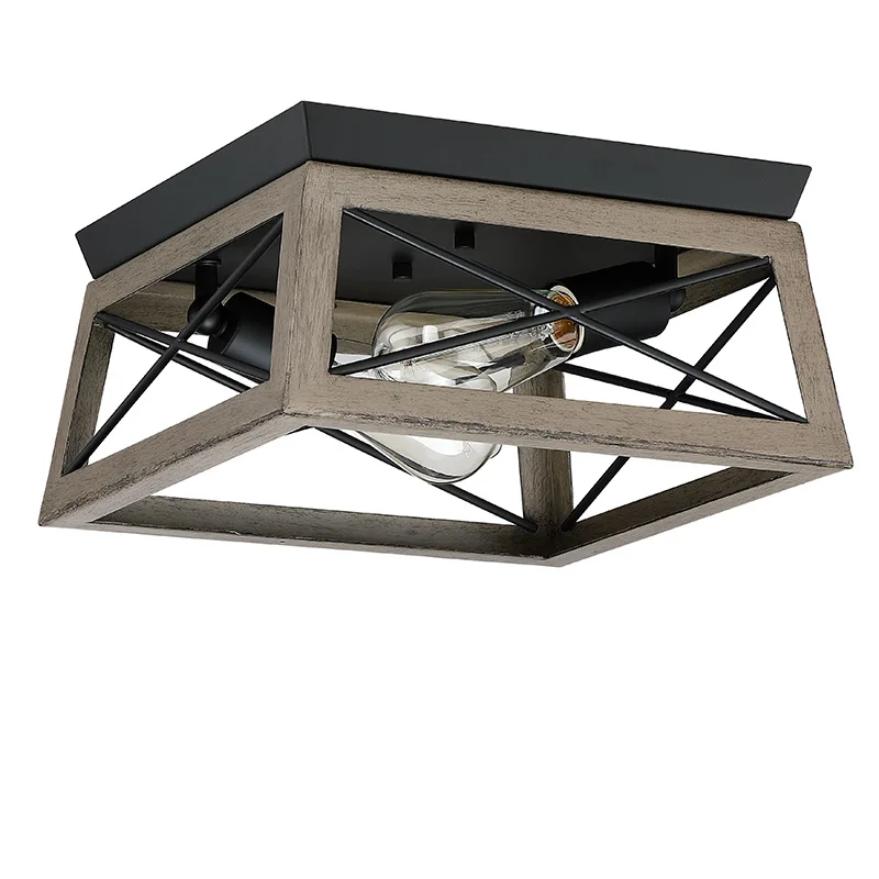 Indoor flush mount Light Art Type Corridor Aisle Grey Wooden