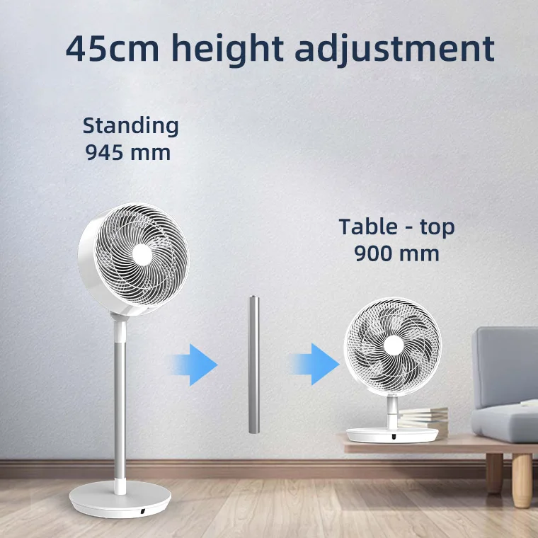 Air cooling indoor floor Wholesale  new design low-decibel Portable OSC left and right auto 90 LED Display sleep mode patent fan