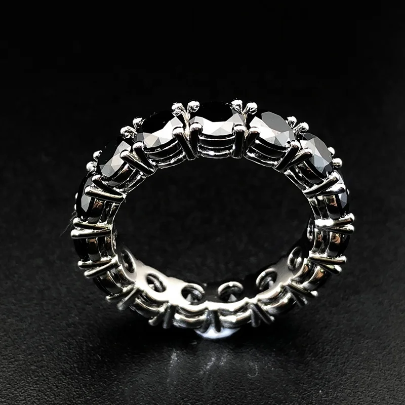 Factory Fine High Quality Jewelry Real S925 Silver 10k 14k 18k Gold Customizable Moissanite Diamond Iced Out Fashion Ring