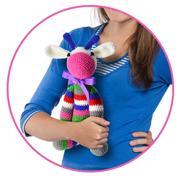 Istudio Hot Selling Doll  Diy Crochet Plush Sanimal Toy Cheap Plush Unicorn Kits