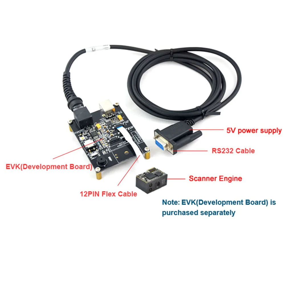 Мини qr-код сканер Oem 1D 2D штрих-кода модуль Usb