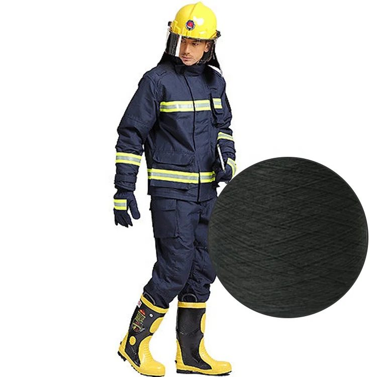Fireman Suits Firefighter Rescue Suits Aramid Material Aramid Spun Yarn 40s/2 High Temperature Resistance Spun Yarn