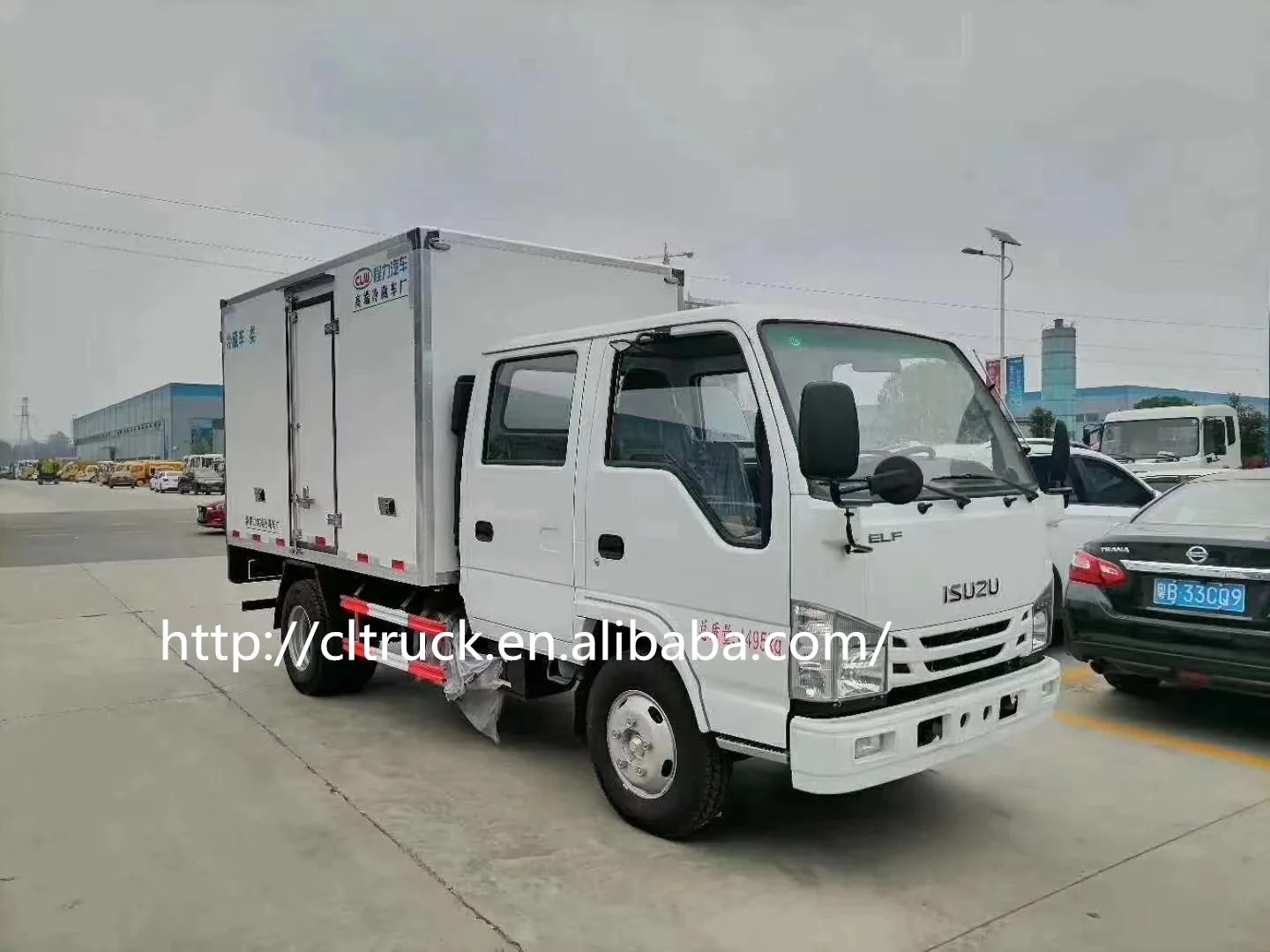 ISUZ-U 4X2 Corrugated Steel cargo van truck 3.5 tons van cargo truck