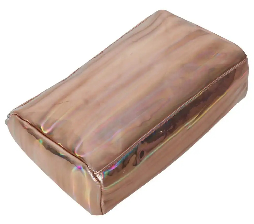 Factory Custom Fashion Champagne Large Capacity Travel Makeup Pouch with Handles Waterproof Toilet Bag Cosmetic Bags For Women