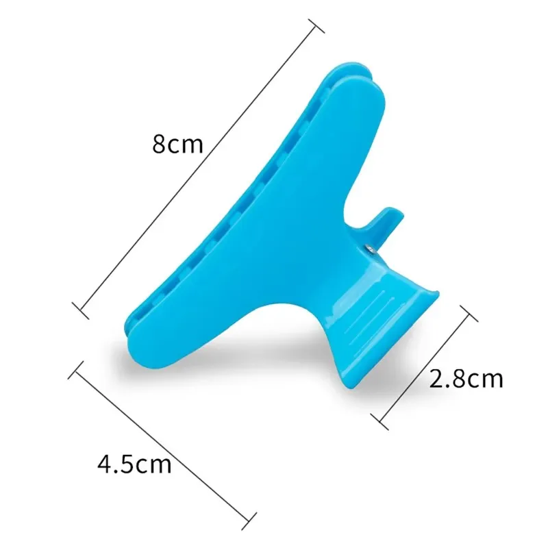 12Pcs Hairdressing Butterfly Clip Strong grip Salon Perm Hair Dye Plastic Hairpin Wig Clip Haircut Partition Styling Clip Tools