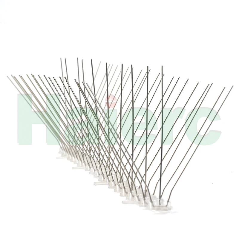 Haierc Wholesale 50 cm Reusable PP Plastic Base Bird Deterrent Spikes Scare Birds For Small Birds Anti Pigeon Pest Control