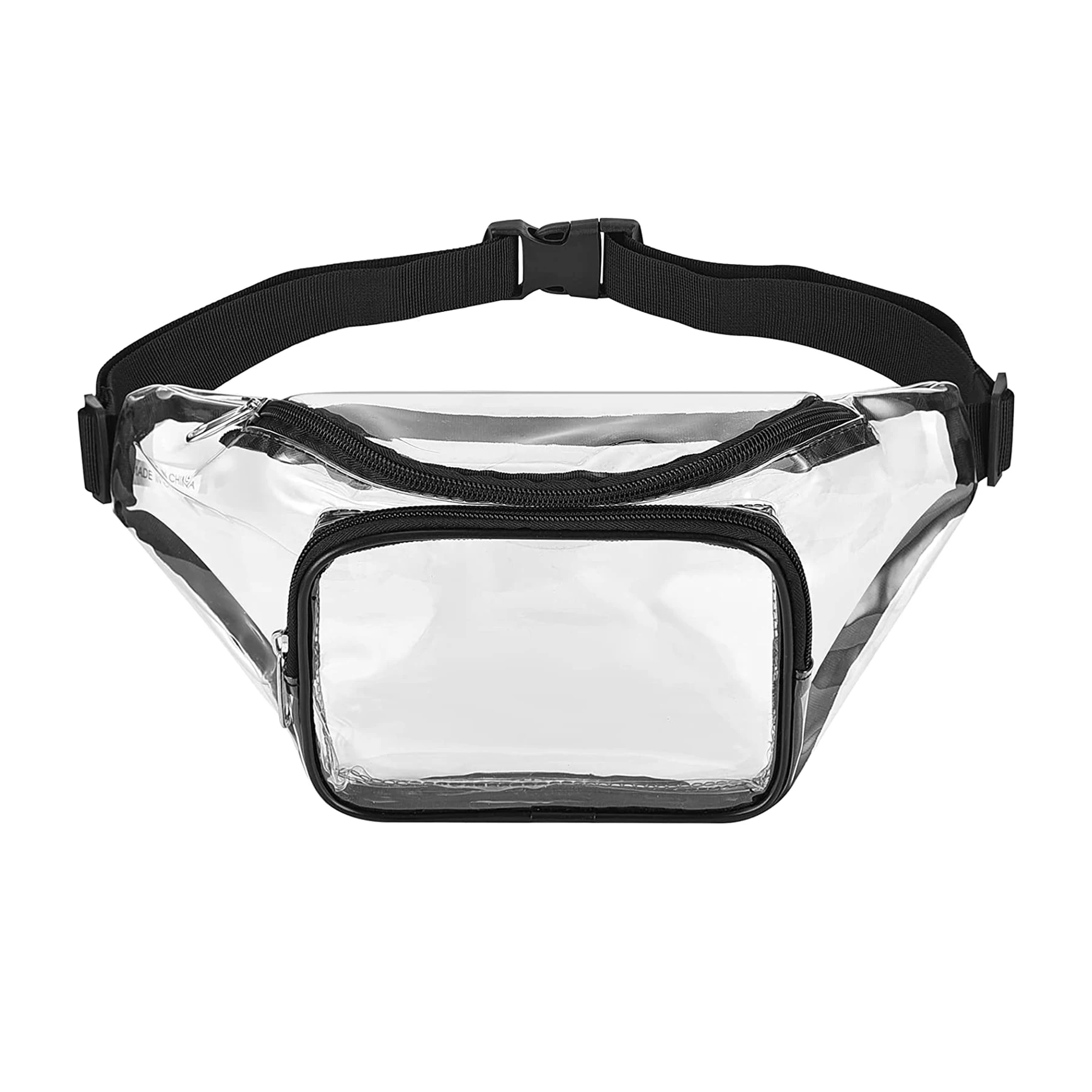 Custom Logo Printed Pvc Women Bumbag Clear Waterproof Waist Bag Phone Custom Logo Fanny Pack