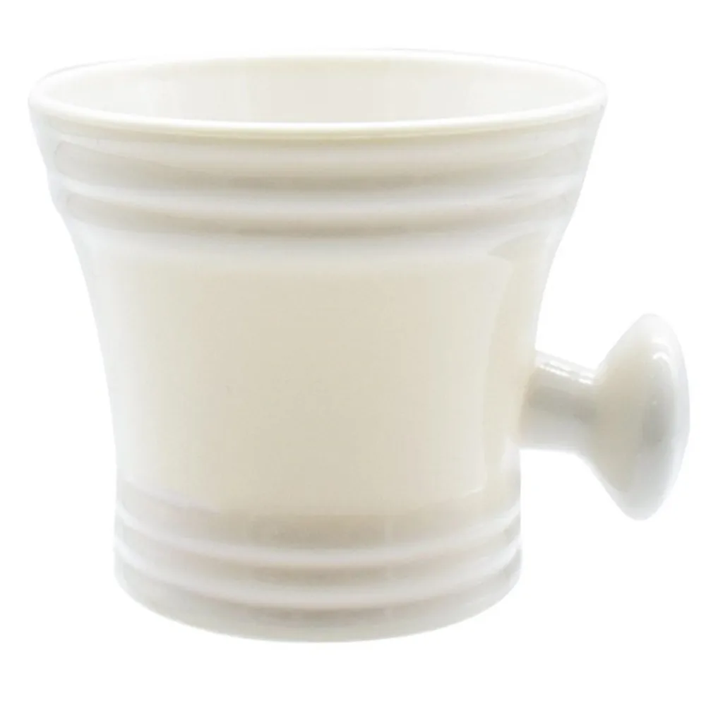 YAQI  New  white ABS plastic mens shaving bowl easy to carry travel shaving products