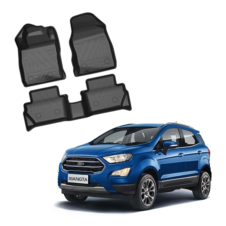 High Quality TPE Material Front Rear Car Mats for Ford ECOSPORT Tpe Car Mats Car Accessories Floor Mat