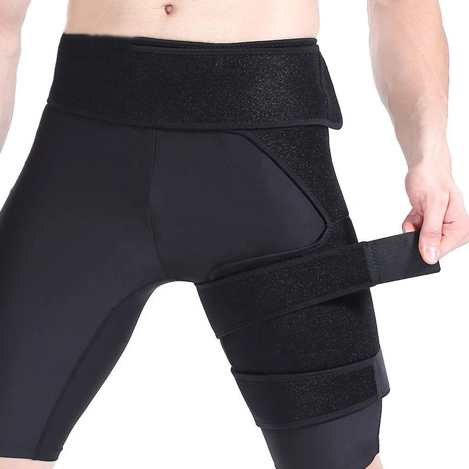 Aolikes Unisex Compression Groin Thigh Sleeve Brace For Adult Hip Support