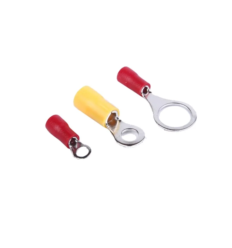 High Quality RV electrical insulated Ring Nickel Plated Brass Copper PVC Spade Terminal Blocks