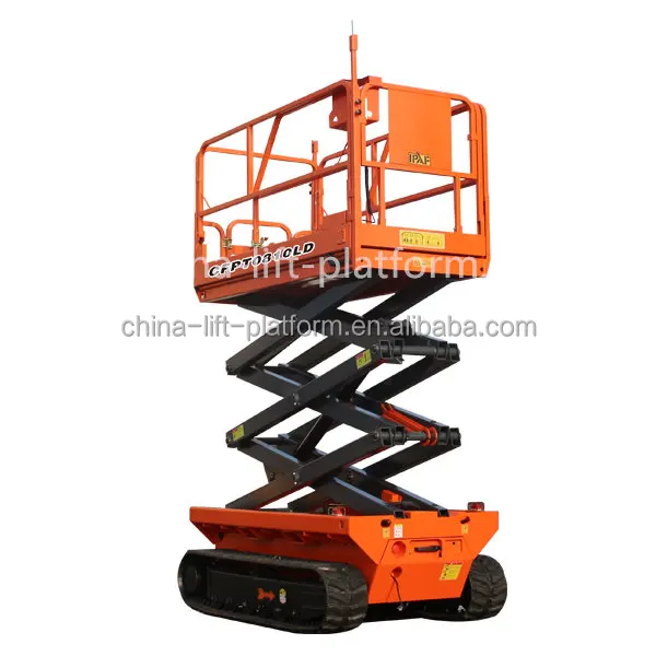  New 6M 8M Crawler Self Propelled Scissor Lift Track Type For