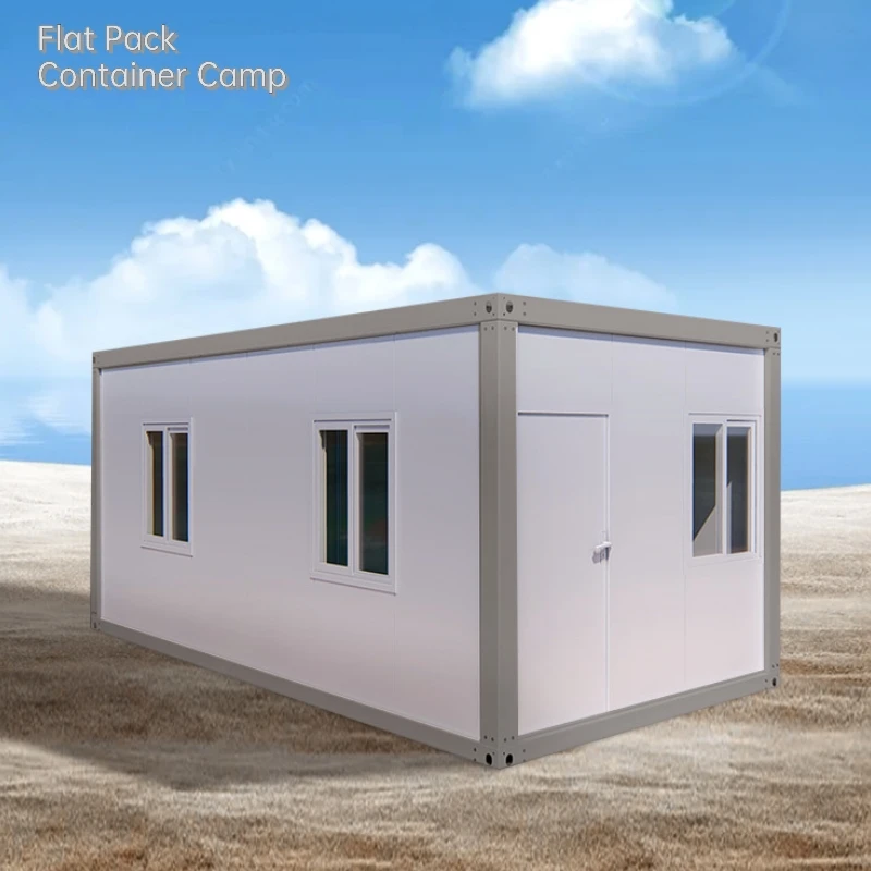 Customized Sandwich Board 20 Ft Container House Simple Insulation Stachable Container Camp