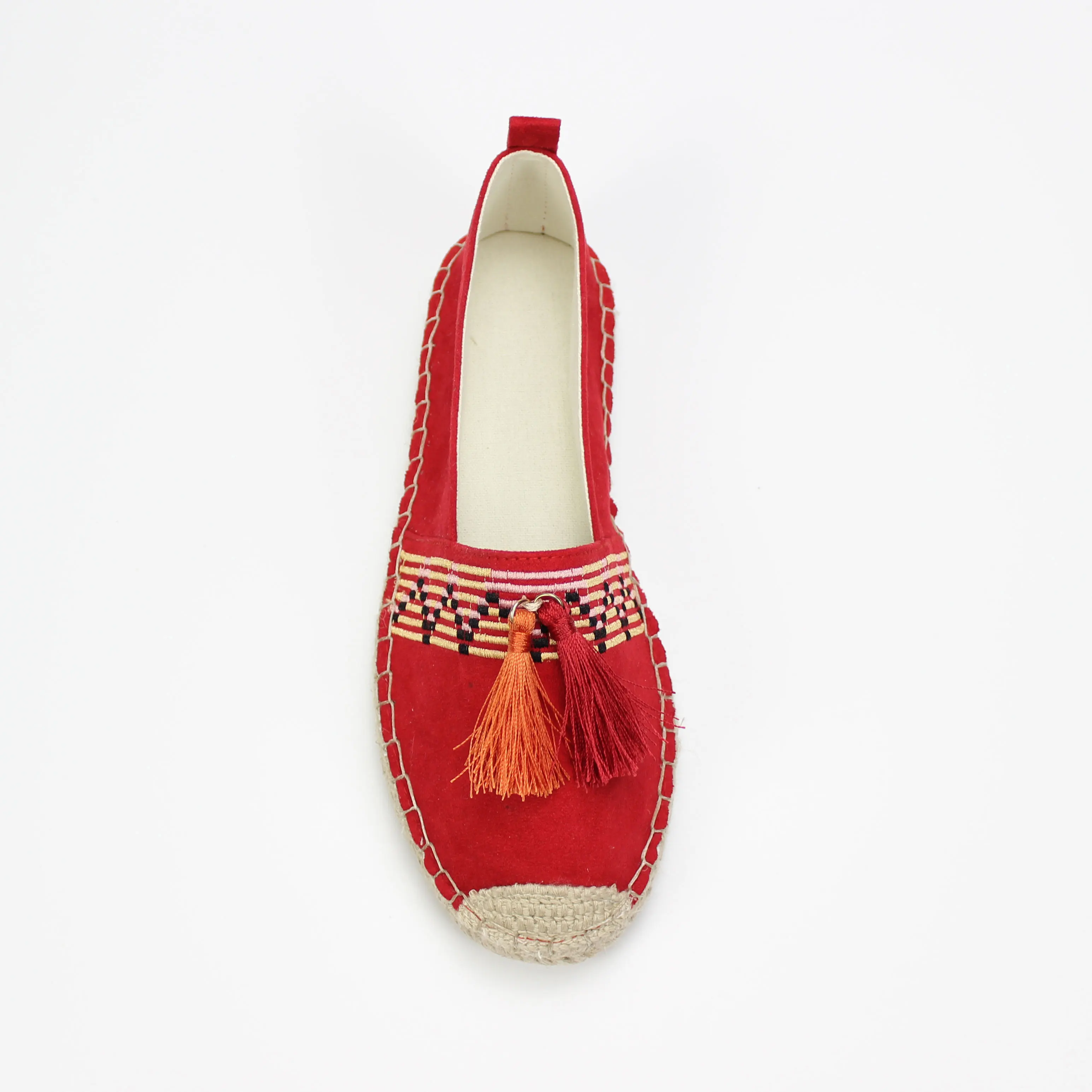 
upper microfiber casual woman TPR outsole woman shoewith tassels 