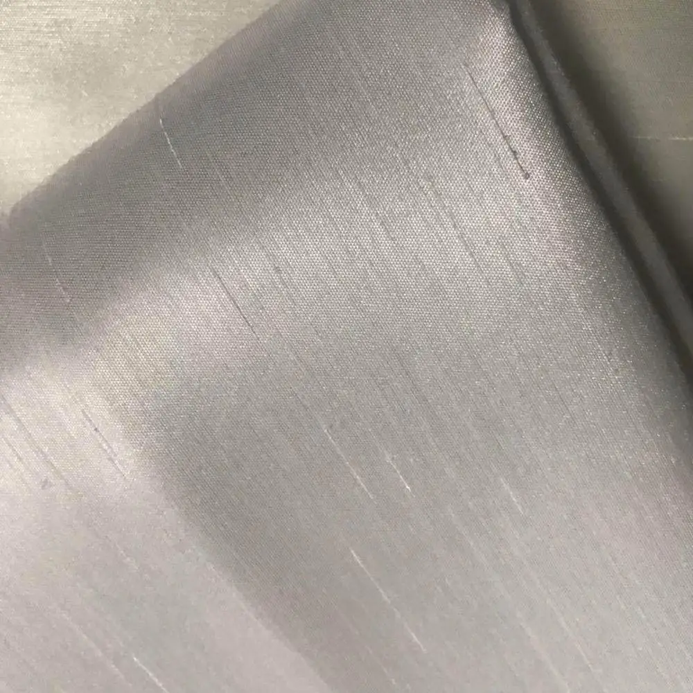 200D 100% Polyester bamboo festival wall fabric/Imitation silk grain organic  bamboo fabric