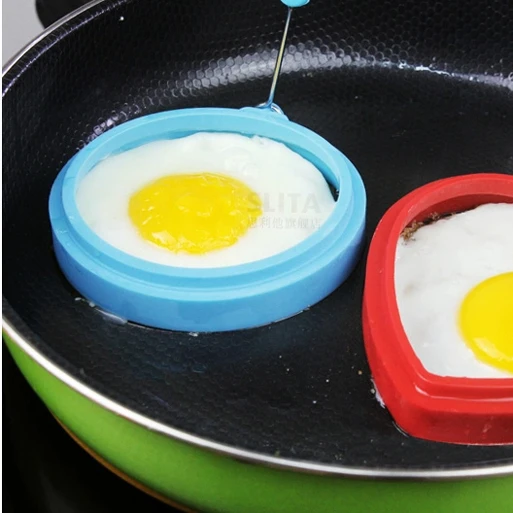 Силиконовая форма для яиц, 100% пищевой силикон, кольцо для жарки яиц, антипригарная силиконовая форма для яиц, форма для блинов, круглая форма для готовки