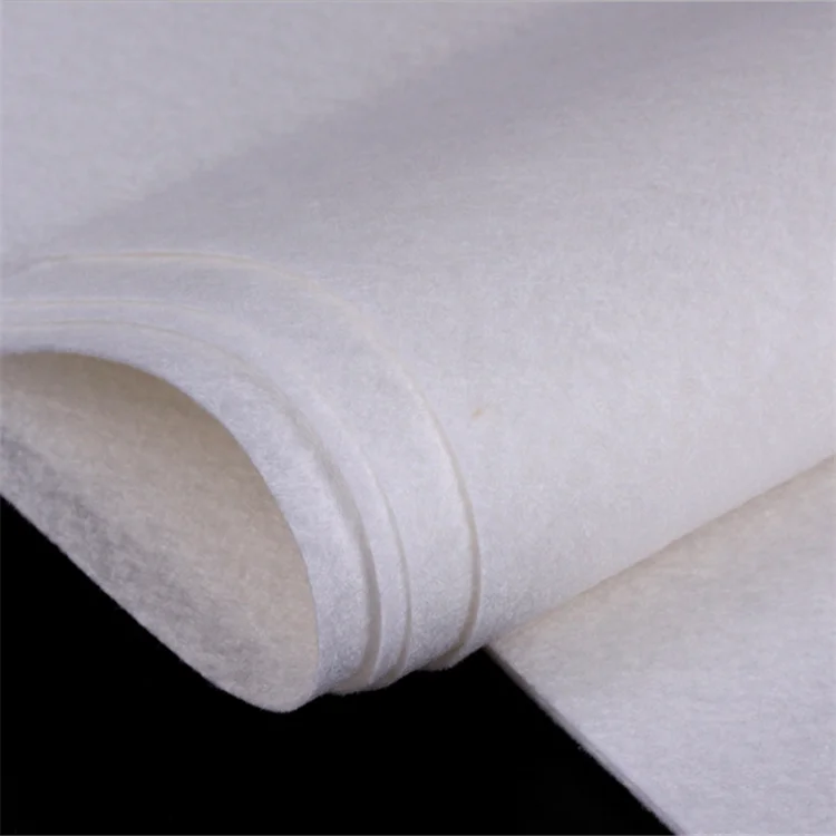 
Factory customized pet white polyester hot pressed needle punched felt 
