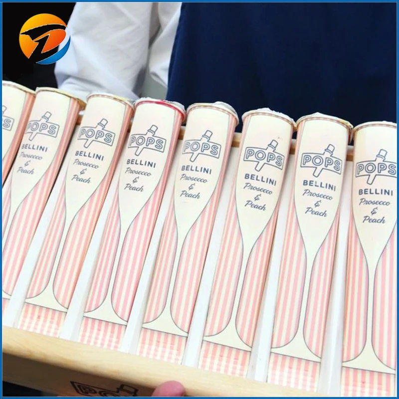 750 ml Ice Cream Paper Push up Ice Cream Popsicle Cup Calippo Squeeze Tube Packaging with Paper Lid