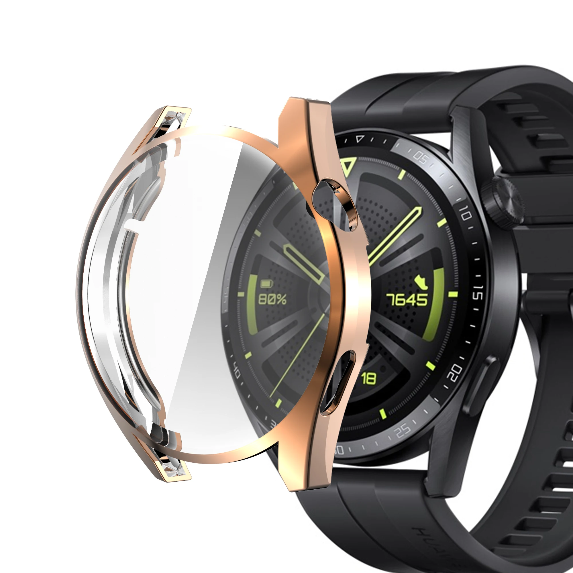 Smart watch accessories 46mm tpu all-around screen protection scratch resistant case for huawei GT3