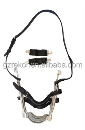 High quality Equine Dental Speculum Horse Mouth opener Gags veterinary instrument with Leather Plates