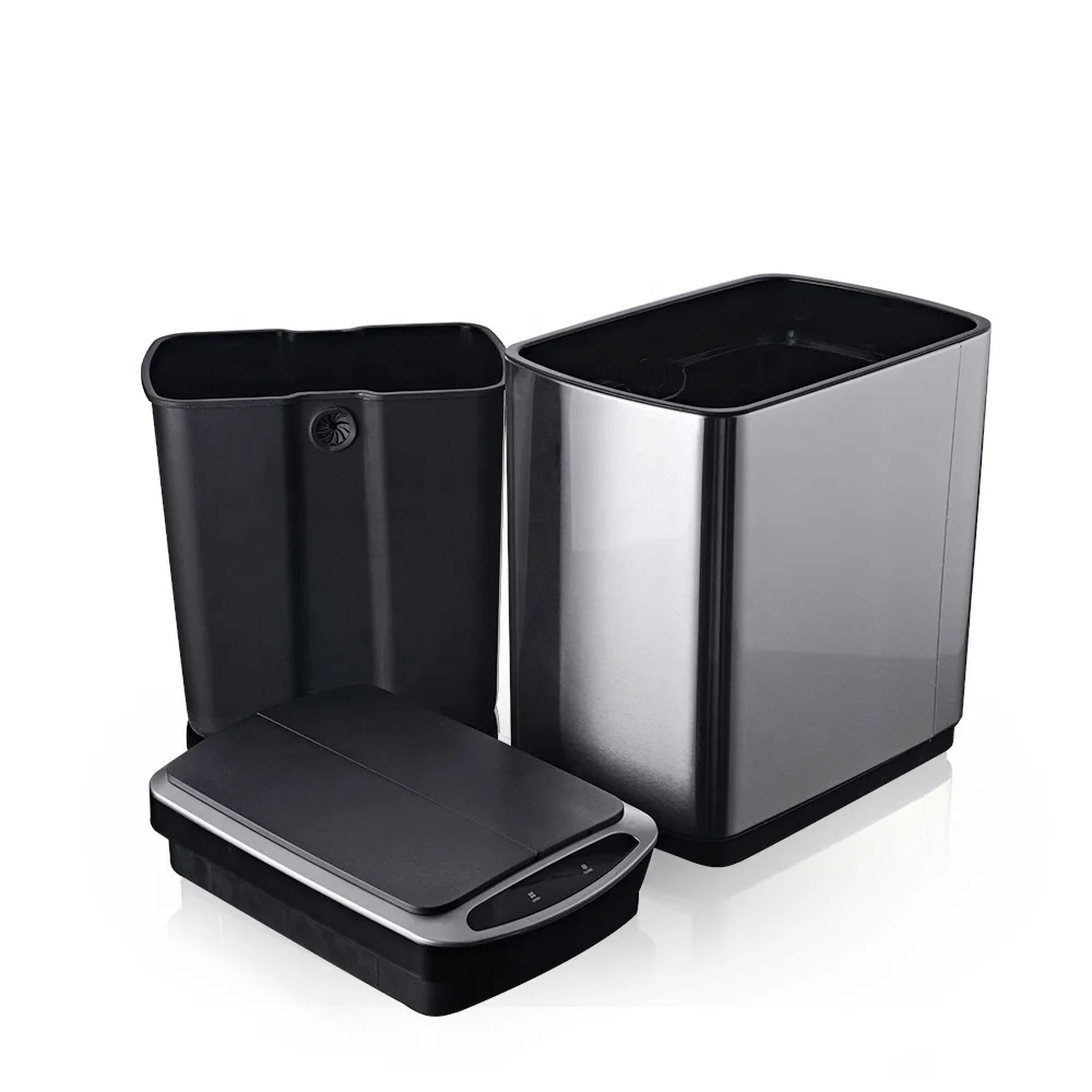 13L Stainless Steel Motion Sensor Trash Can Small Size Smart Garbage Bin Kitchen Trash Can