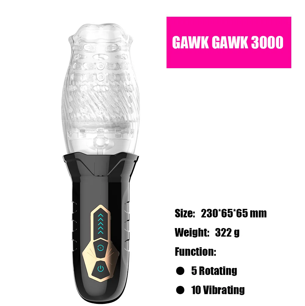 Aimitoy Gawk 3000 Auto Remote Electric Men Masturbation Cup Rotation male toy for man Sex toys Male Masturbator