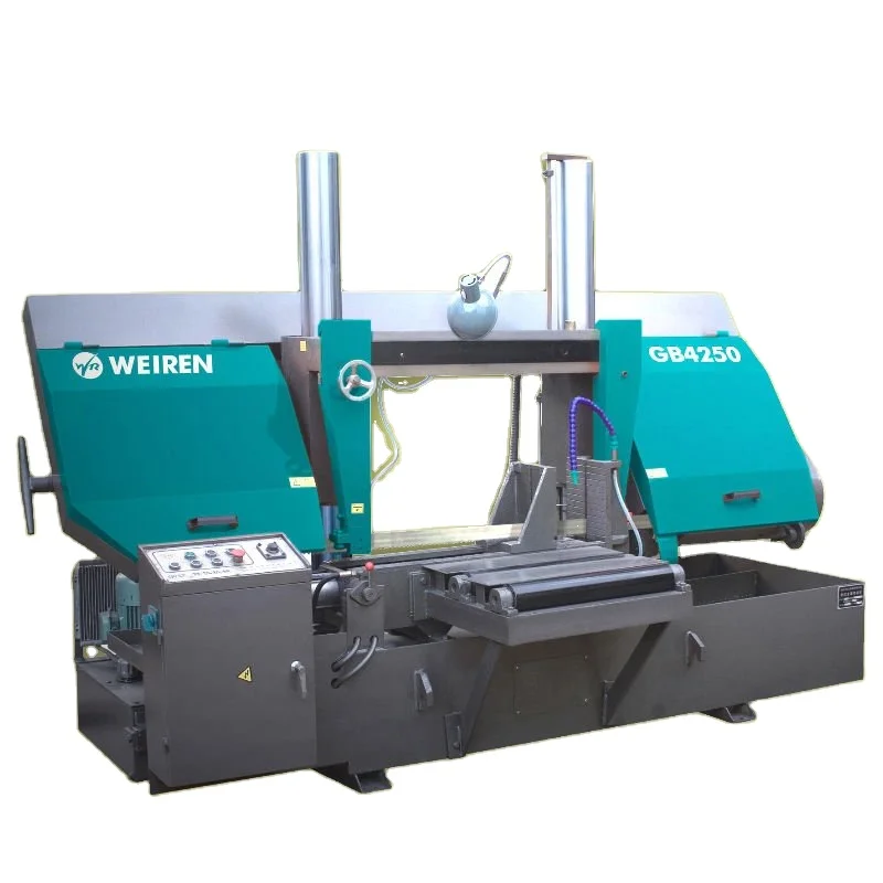 
Low Price Double Column Horizontal Semi Automatic Industrial Metal/Iron Cutting Band Sawing Machine GB4250/70 