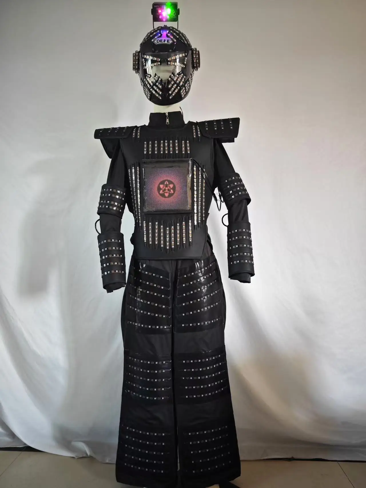 Unisex LED Show Costumes Luminous Robot Style Fashion Sets Stage Performance Christmas Celebration Nightclub DJ Party Dancing