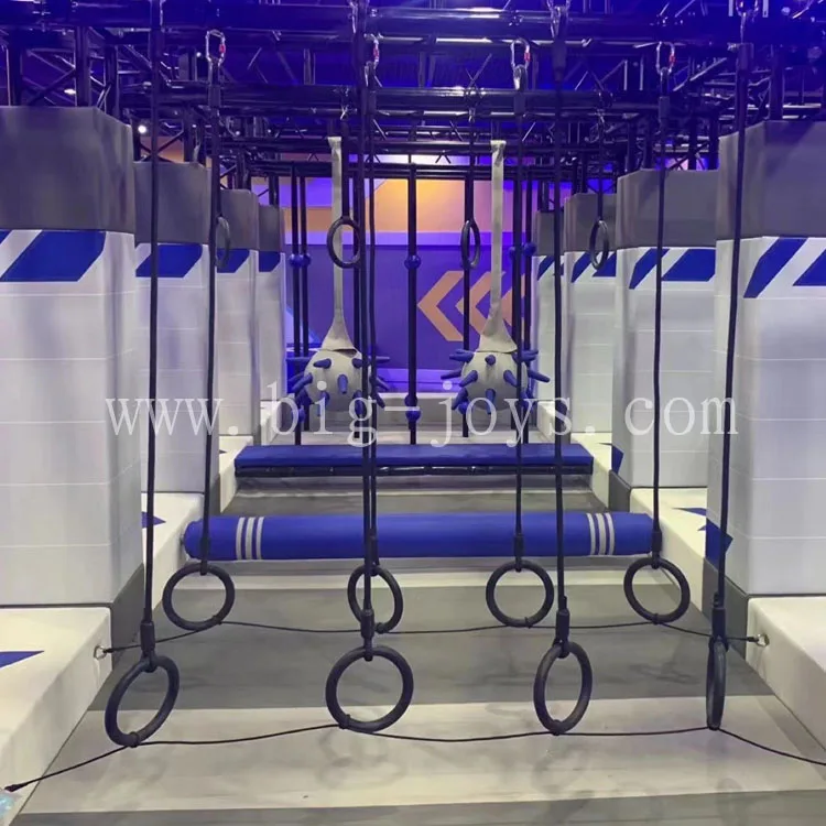 Ninja Track Jumping and Climbing Competition Training Indoor training ninja arena at the sports center