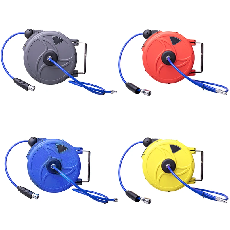 OBBL Portable Automatic Retractable Garden Hoses Reels Wall Mount Expandable Car Wash Air Hose Reel