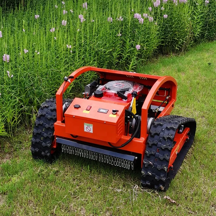 Crawler robot lawn mower self propelled remote control garden grass cutting machine
