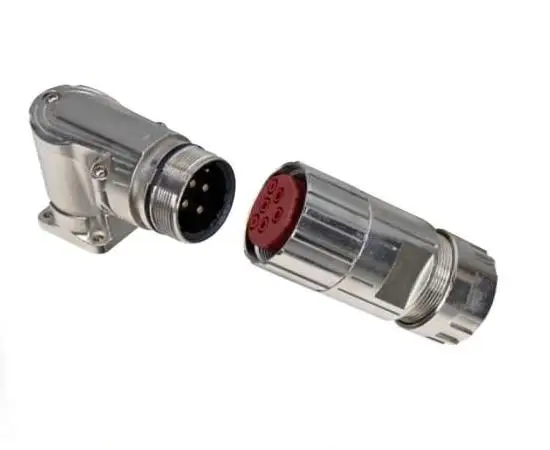 High current 6 pin M40 male and famale connector plug IP67 waterproof M40 push pull connector