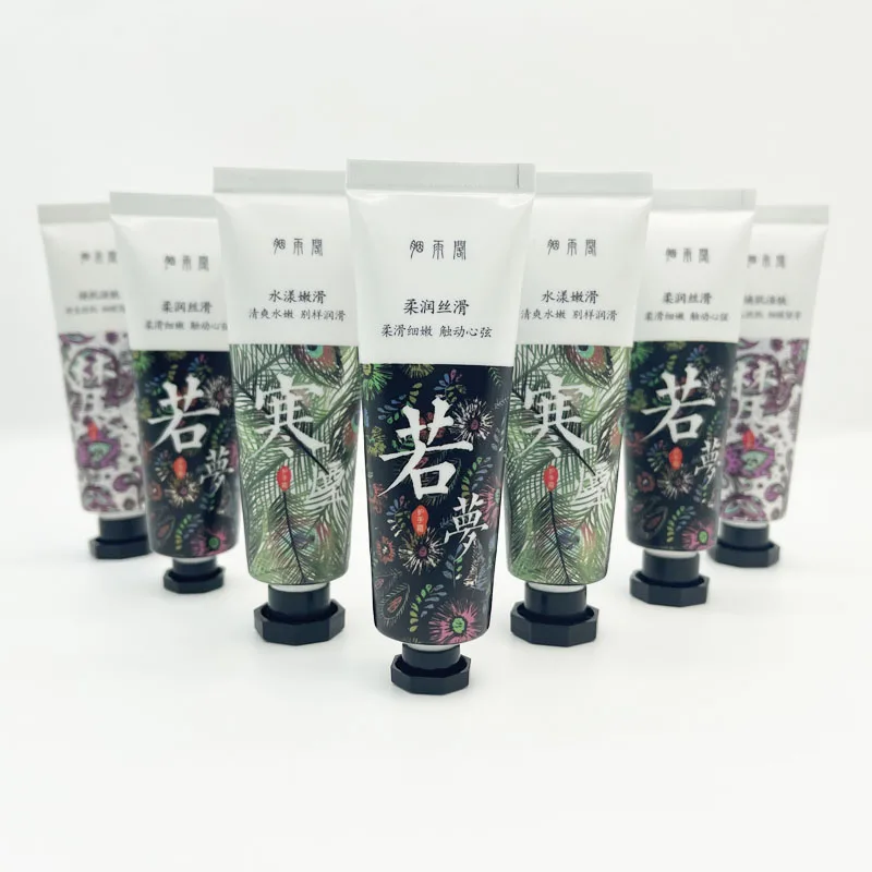 Customized fashion top screw cap octagonal cover hand cream soft tube